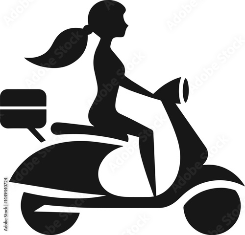 Perfect neat and clean shape scooter vector, scooter bike flat vectors illustration, scooter silhouette on white or transparent background
