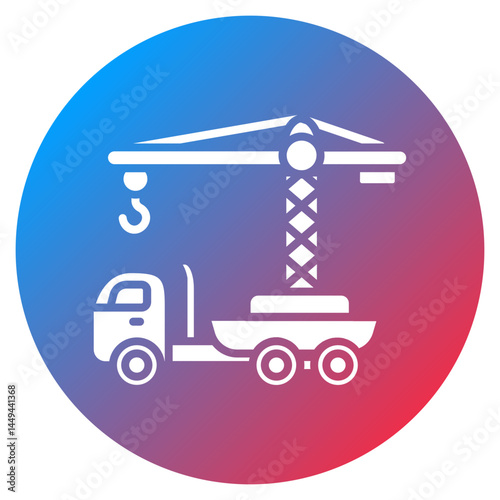 Construction Crane Vector Icon