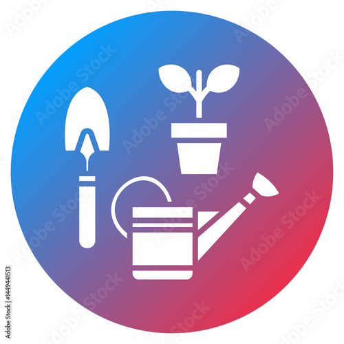 Gardening Set Vector Icon