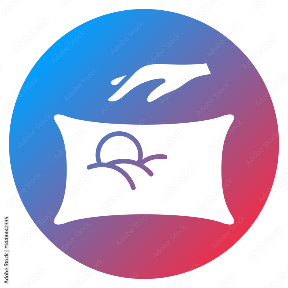 Obraz premium Feeding Pillow Vector Icon