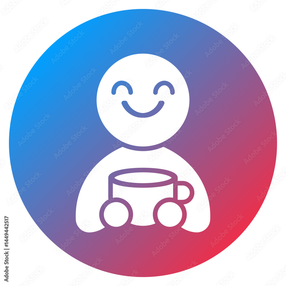 Obraz premium Coffee Enthusiast Vector Icon