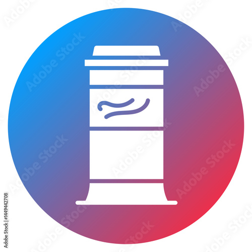 Coffee Storage Bin Vector Icon