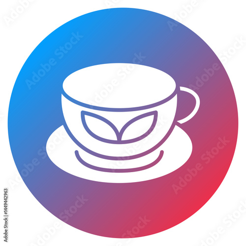Green Tea Latte Vector Icon