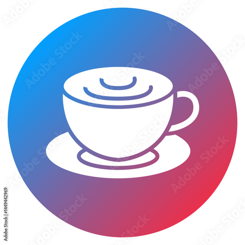 Golden Milk Latte Vector Icon