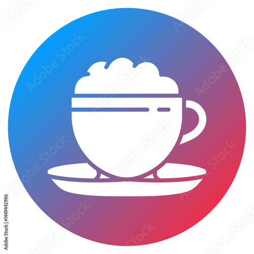 Oat Milk Coffee Vector Icon
