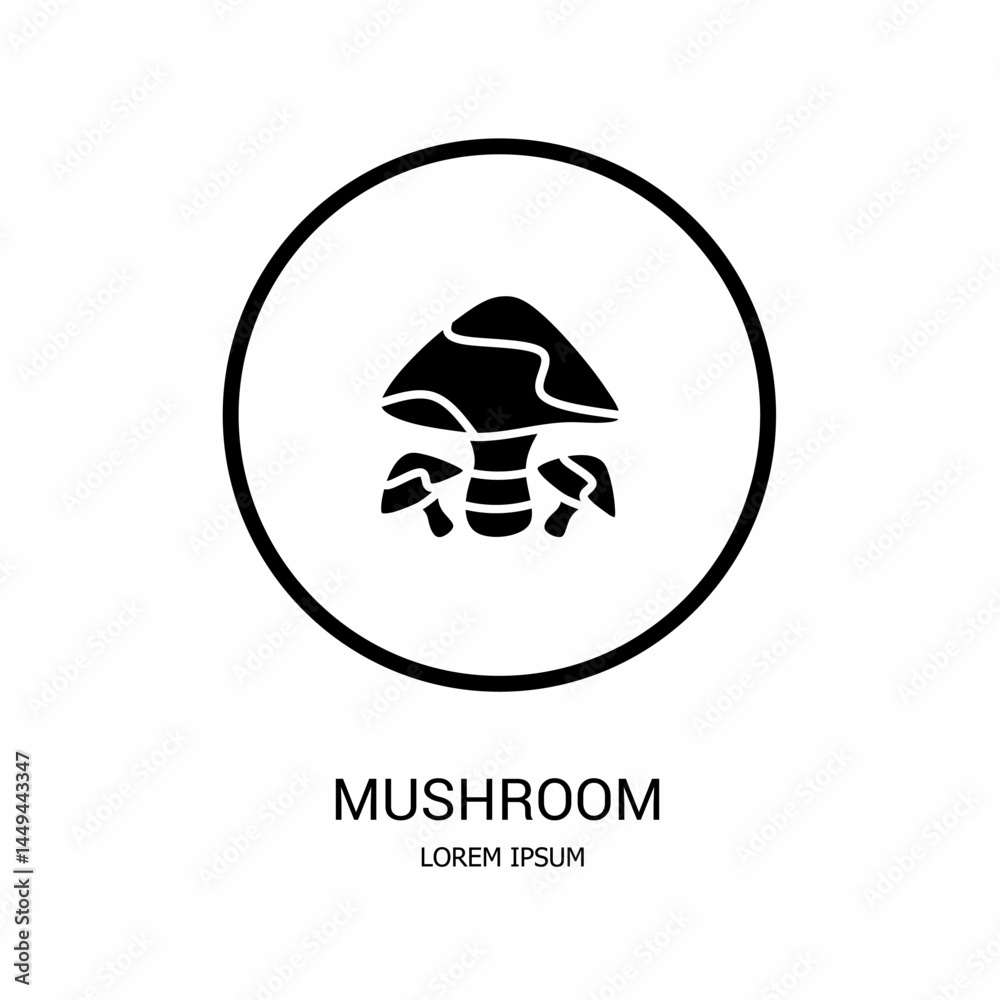 Logo vector design for business. Mushroom logos. Logo vector design for business. Mushroom logos.
