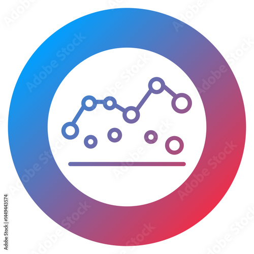 Statistical Distribution Vector Icon