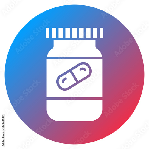 Pill Bottle Vector Icon