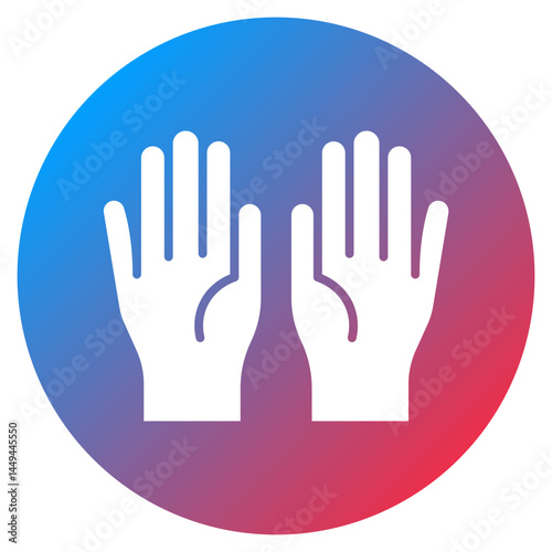 Surgical Gloves Vector Icon