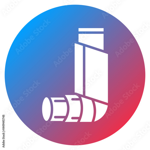 Asthma Inhaler Vector Icon