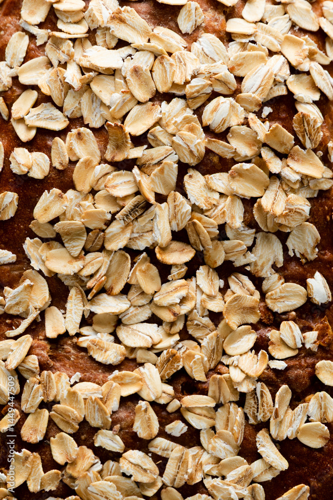 Macro shot of Toasted Oats Macro shot of Toasted Oats