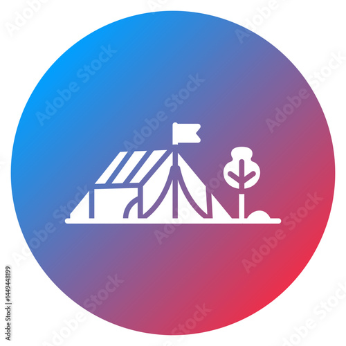Campground Marker Vector Icon