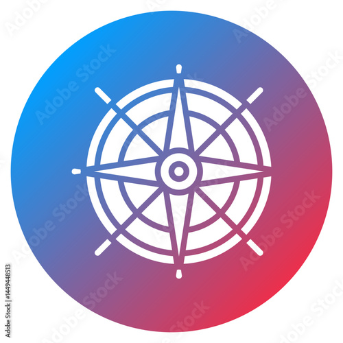 Map Compass Grid Vector Icon
