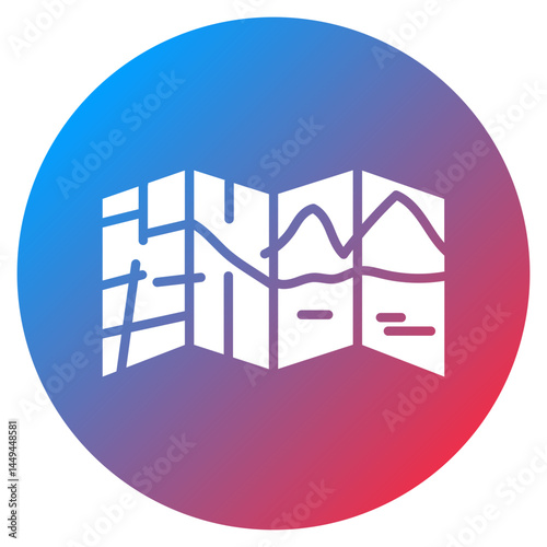 Night Mode Map Vector Icon