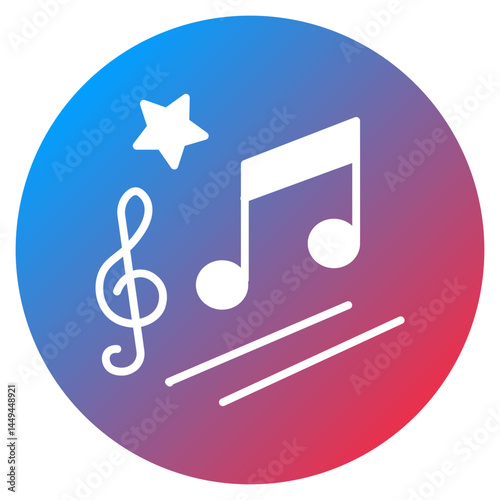 Background Music Vector Icon