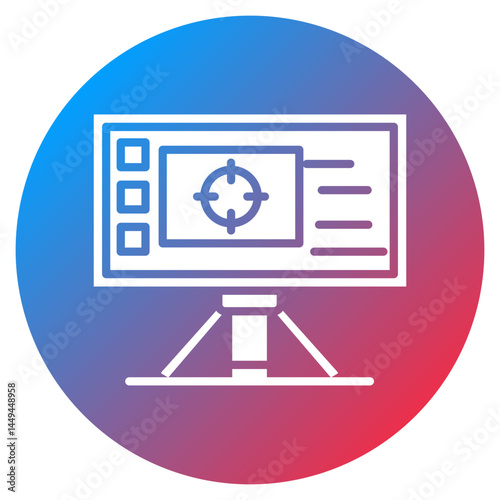 Chroma Key Screen Vector Icon