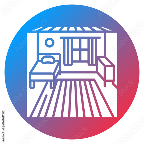 Green Room Vector Icon