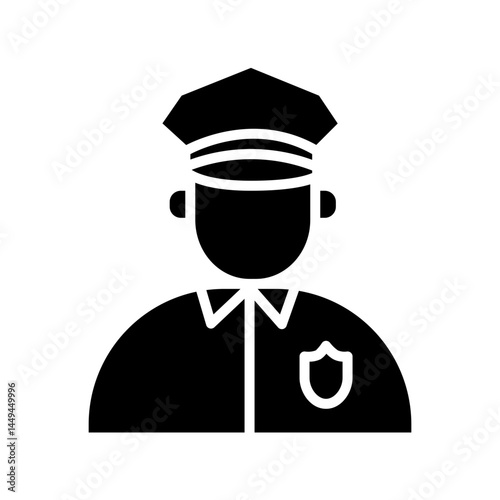 Police Legal and Law solid Icon