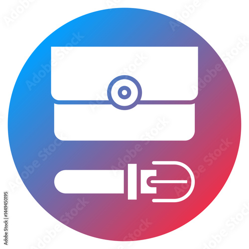 Leather Goods Shop Vector Icon