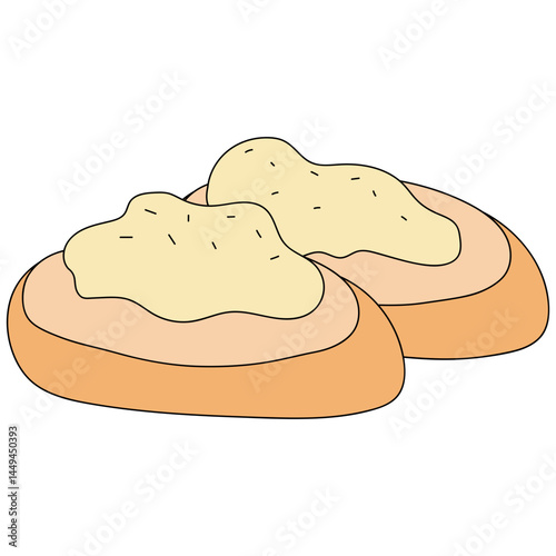 Bread wth egg