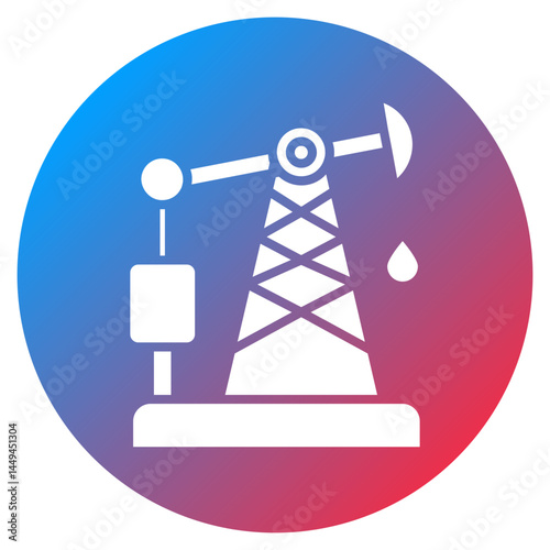 Oil Pump Vector Icon