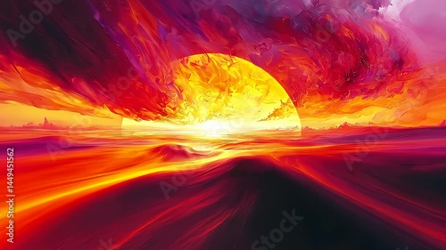 burning fire in the sky