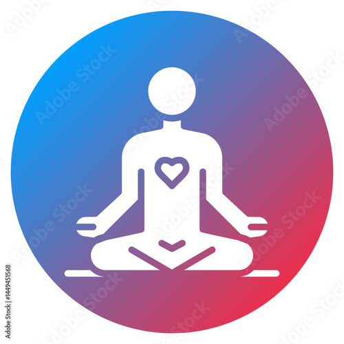 Breathing Exercise Vector Icon