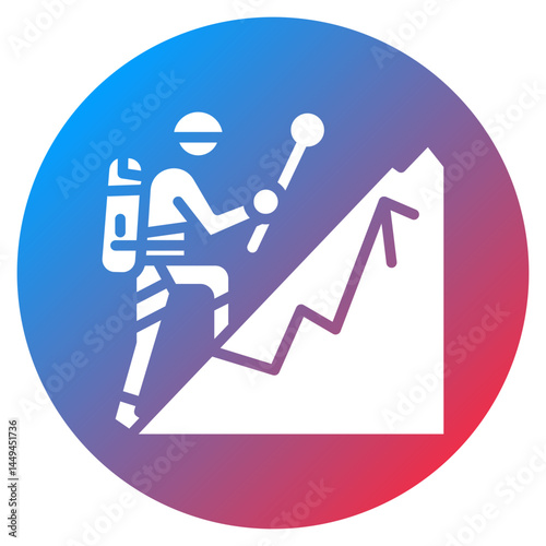 Mountain Climbers Vector Icon