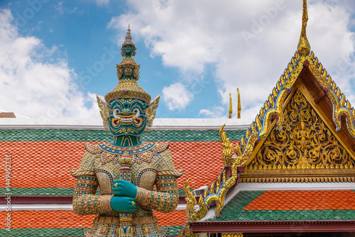 Canvastavla Thai Travel Landmark Wat Phra Kaeo, Temple of the Emerald Buddha Bangkok, Asia T