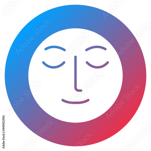 Relieved Face Vector Icon