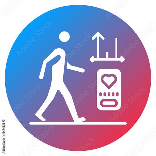 Step Counter Vector Icon