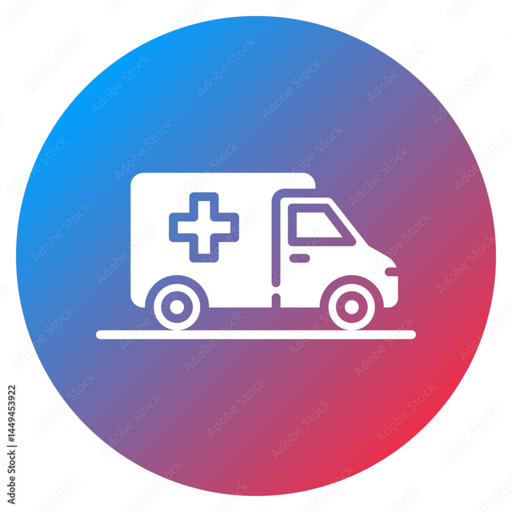 Medical Car Vector Icon Medical Car Vector Icon