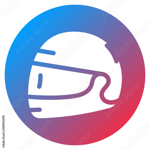 Helmet Visor Vector Icon