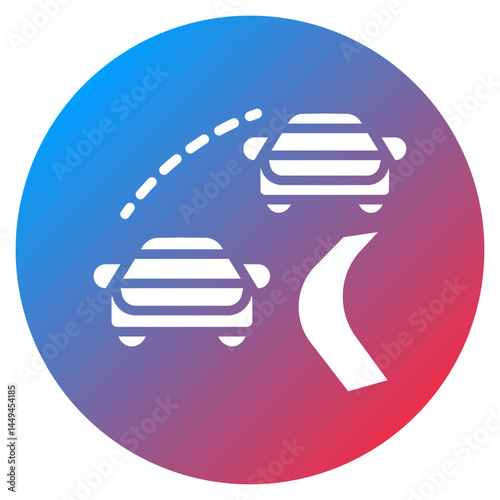 Overtake Indicator Vector Icon