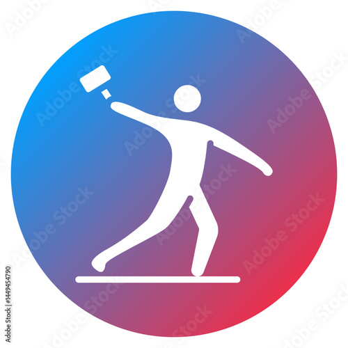 Hammer Throw Vector Icon