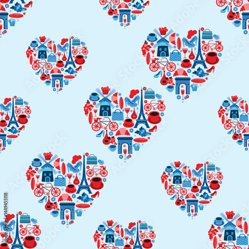 A stunning visual representation of France’s most iconic landmarks and cultural symbols, including the Eiffel Tower, Arc de Triomphe, and charming Parisian streets. Perfect for travel promotions