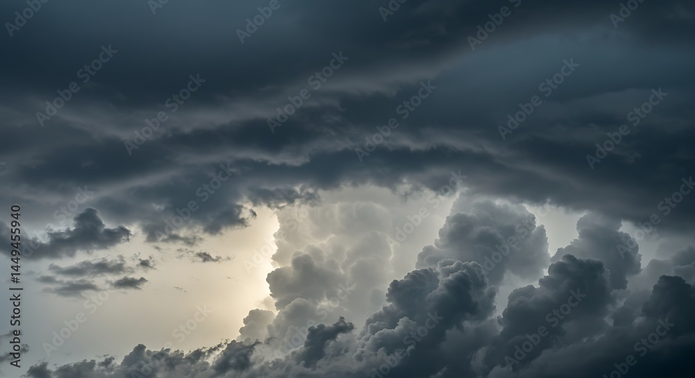Obraz premium Stormy Clouds with Light