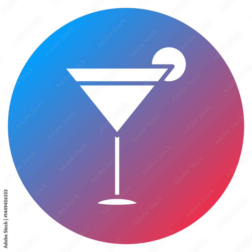 Cosmopolitan Vector Icon Cosmopolitan Vector Icon