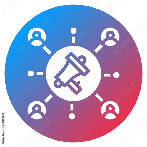 Viral Marketing Vector Icon