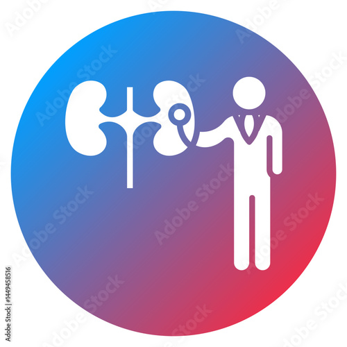 Kidney Checkup Vector Icon