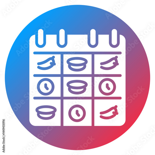 Meal Planning Vector Icon
