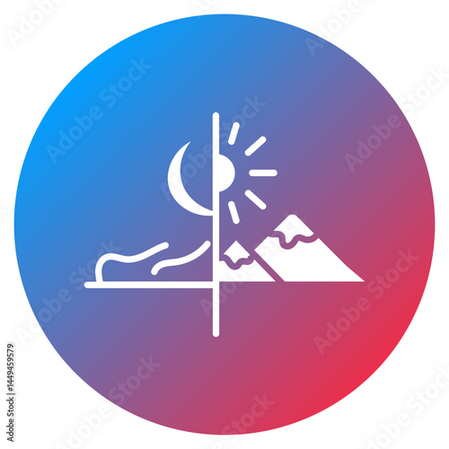 Day and Night Vector Icon