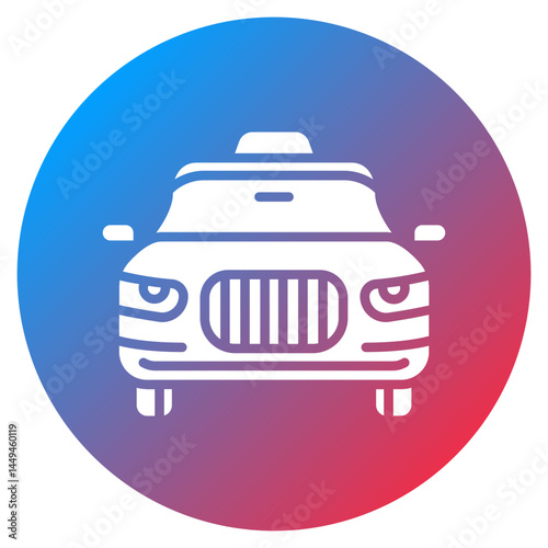 Luxury Taxi Vector Icon
