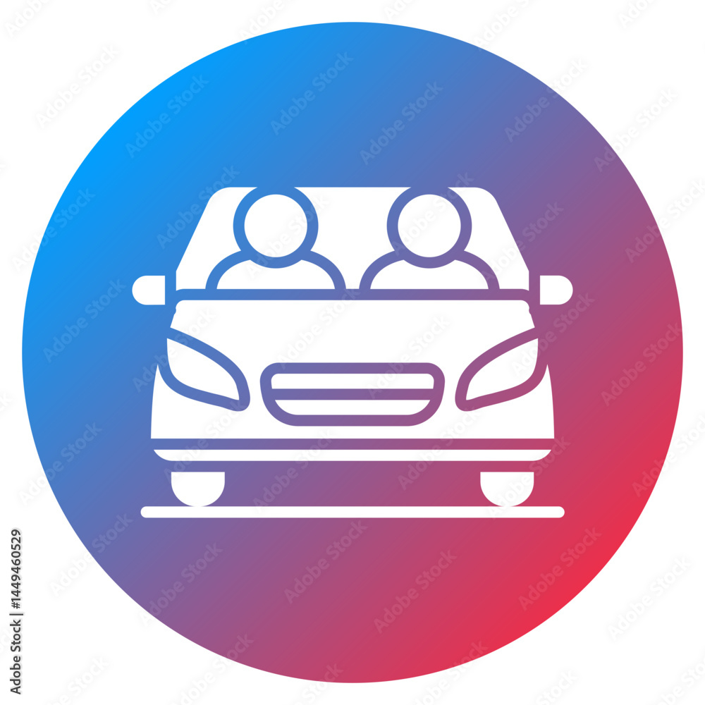Obraz premium Ride Sharing Vector Icon