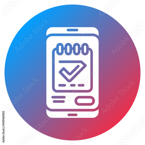 Online Booking App Vector Icon