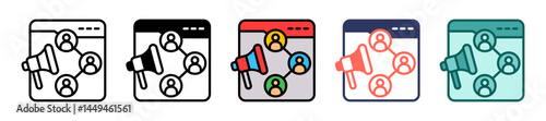 Affiliate Marketing multiple icon