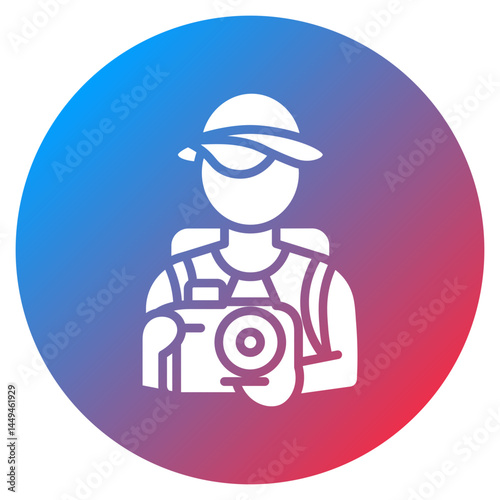 Tourist Vector Icon