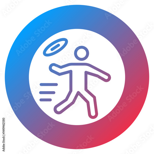 Ultimate Frisbee Vector Icon
