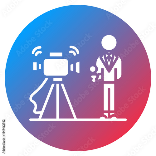 Field Reporter Vector Icon
