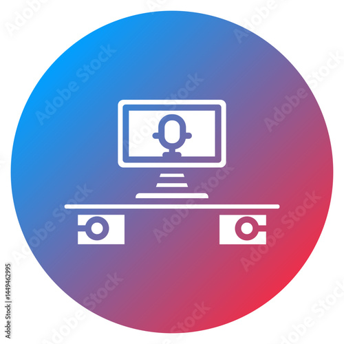 Newsroom Workflow Vector Icon